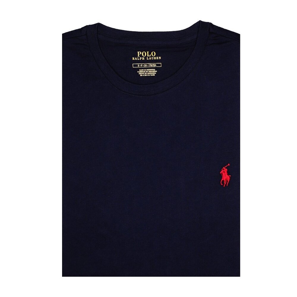 NWT Polo Ralph Lauren Men SS Crew Neck Cotton T-Shirt Dark Navy MSRP $55.00
